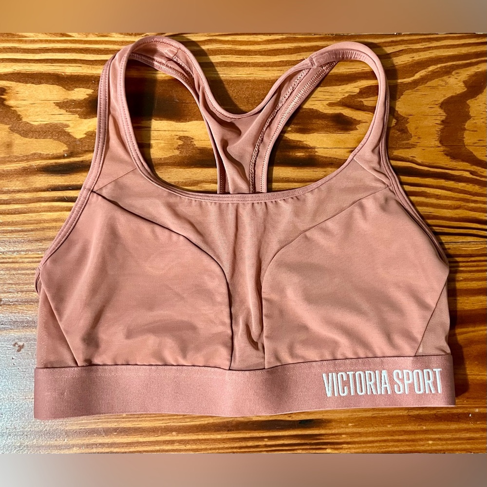 Victoria Sport Sports Bra Medium Mauve:Rose Racerback Active Gym Workout VS